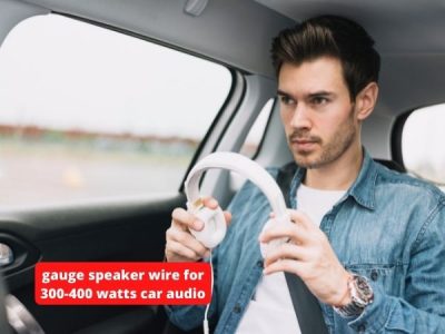 what gauge speaker wire for 300-400 watts car audio?