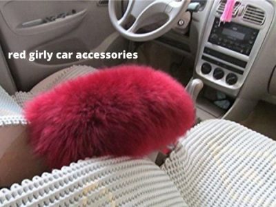 red girly car accessories