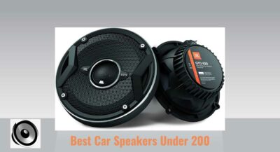 Best Car Speakers Under 200 .. JBL GTO brand speaker , one speaker front side . one speaker back side .