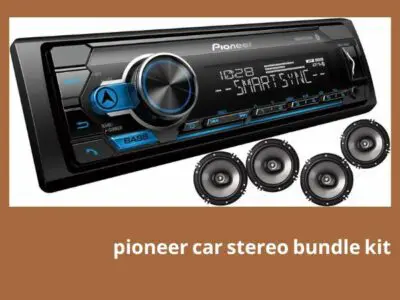 pioneer car stereo bundle kit with speakers for jeep