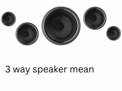 what does a 3 way speaker mean?