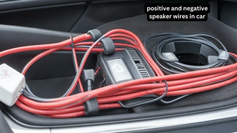 how to identify positive and negative speaker wires in car?