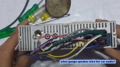 what gauge speaker wire for car audio?