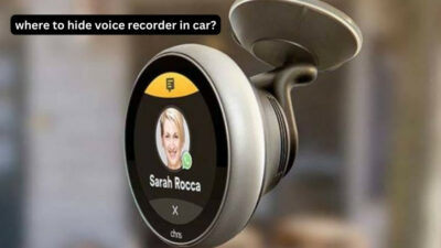 where to hide voice recorder in car?