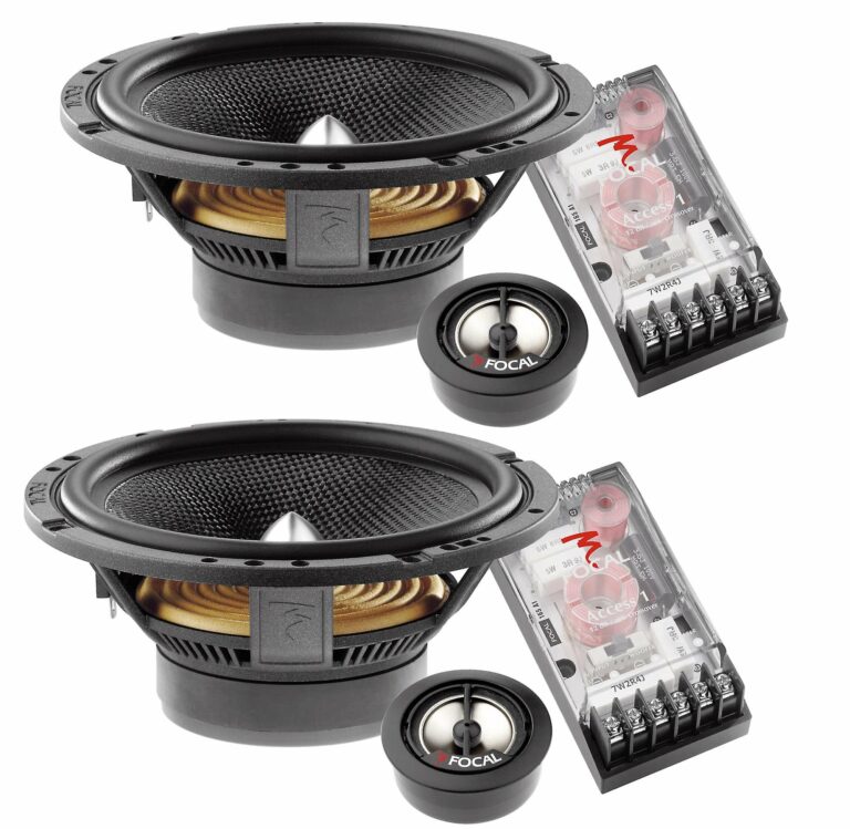 2 Way 6.5 Inch Component Speakers with Crossover