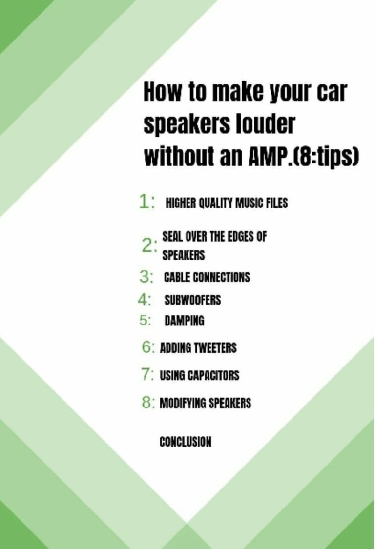 How to Make Car Speakers Louder with an Amp