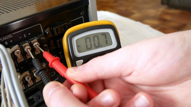 How to Test Amplifier Speaker Output with a Multimeter