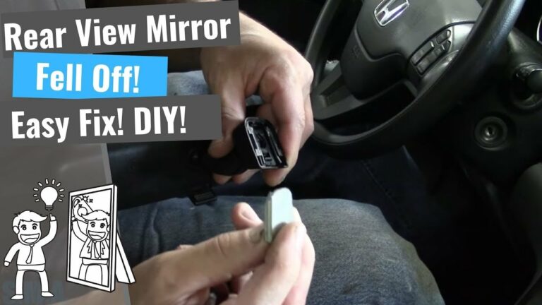 Rear View Mirror Fell Off: How to Fix It