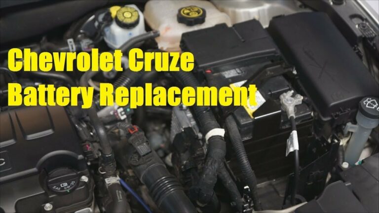 Easy Steps To Replace A Chevrolet Cruze Car Battery