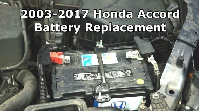 How To Replace A Car Battery In A Honda Accord