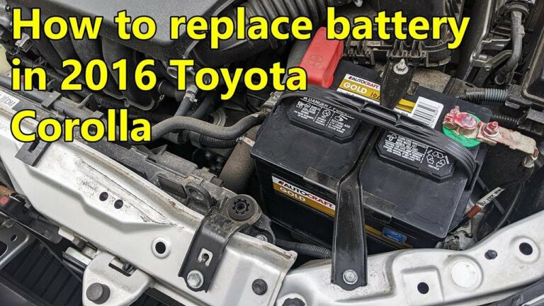 How To Replace A Car Battery In A Toyota Corolla