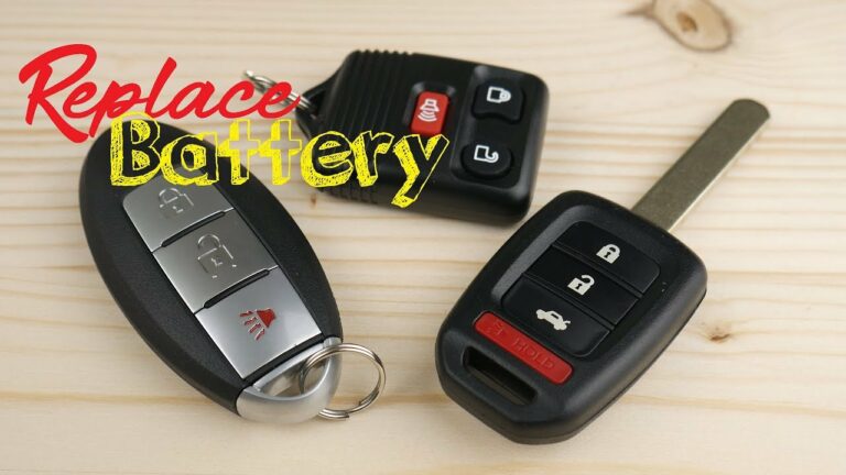 How to Replace a Car Battery in a Keyless Entry Remote?